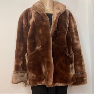 Vintage 1960’s Plush Faux Fur Luxury Heavy Coat